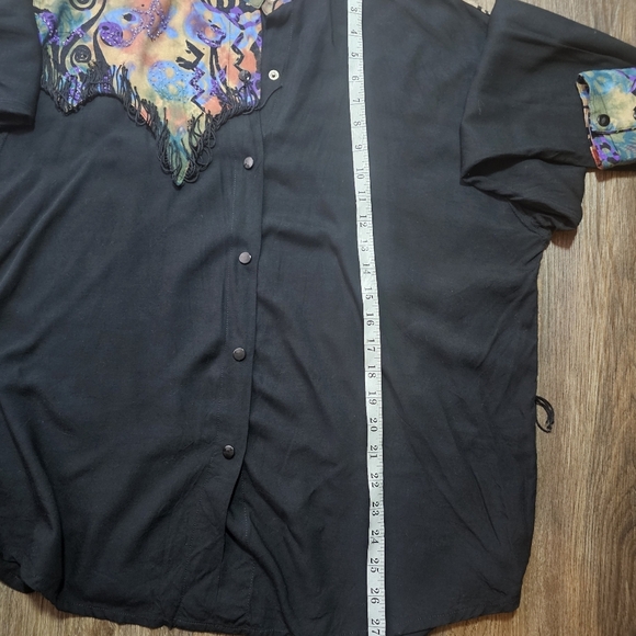 VTG Sebatu Shirt One Size Fringe,Beaded,Art To Wear,Western - Picture 11 of 14